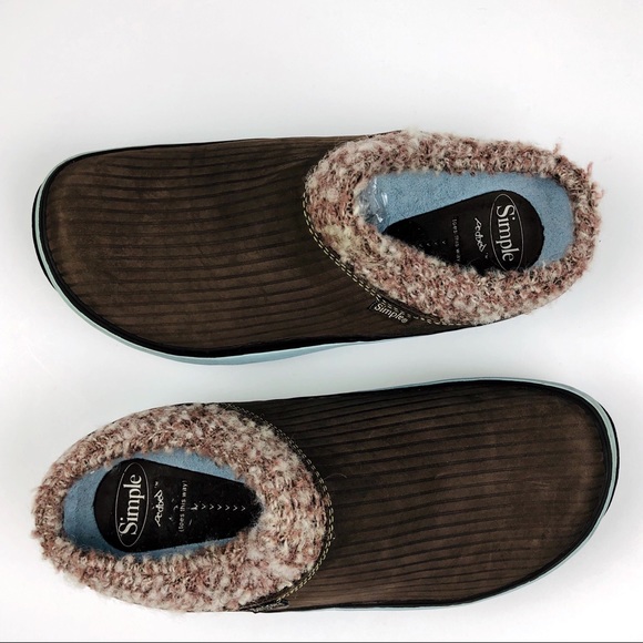 Simple Shoes - Simple Brown and Brown Mule Clogs